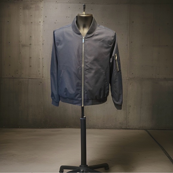 7 For All Mankind: Bomber Jacket “Tech Series” Medium - Navy - Picture 1 of 5